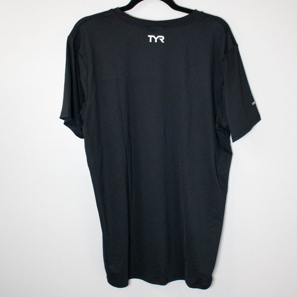 TYR Water Polo Black Men's Rashguard T-shirt - Picture 2 of 9